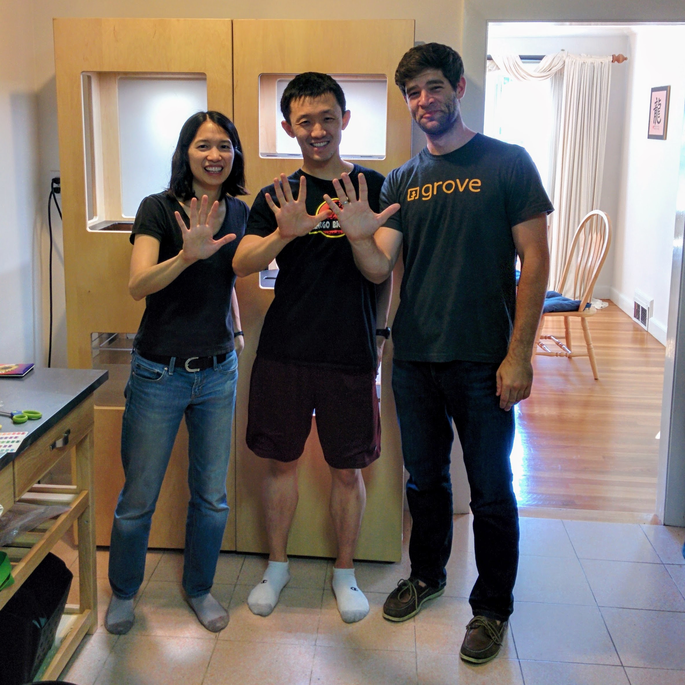 Delivering Grove #15 to the Chen family.