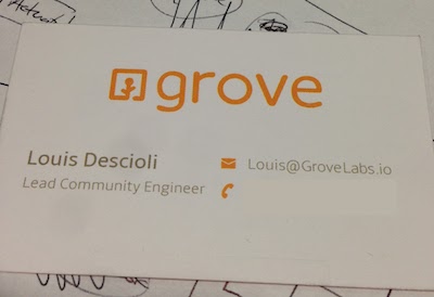 My first business card