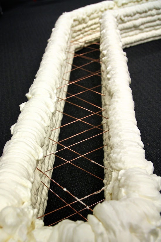 A close up on one of the printed shells